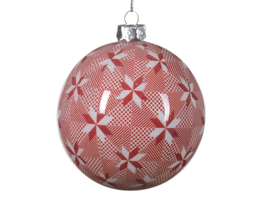 Bauble polyfoam red L.8cm x W.8cm x H.9.3cm