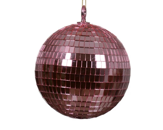 Bauble foam glass pink dia15cm x H.15cm