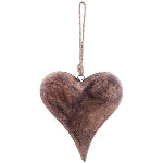 Heart Hanger Natural wood, 15x3x16 cm