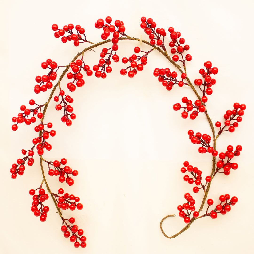 FESTIVE RED BERRY GARLAND 150CM 150x18x18 cm