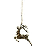 hanging reindeer Aurum, gold, Alu, 14,5x0,5x12 cm