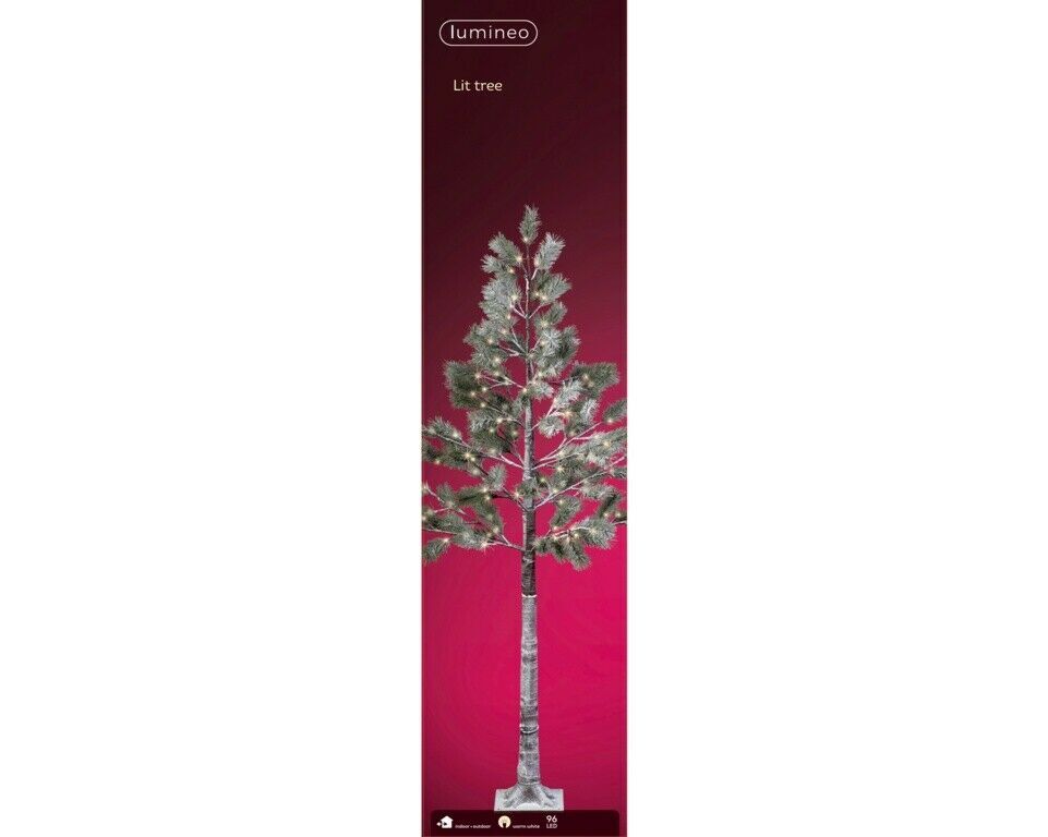 LED tree gb pvc snowy pine steady outdoor green/warm white L.70cm x W.70cm x H.180cm