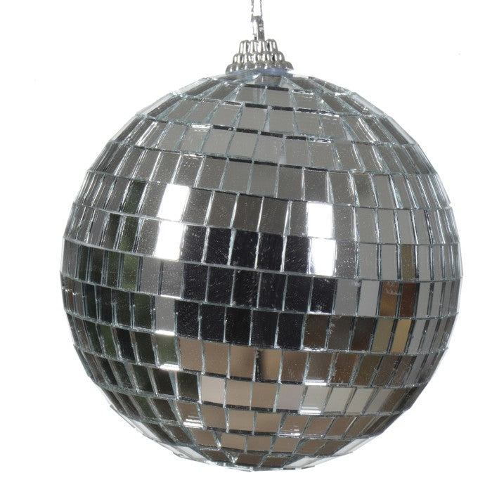 Baubles foam shiny silver L.10cm
D.10cm