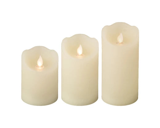 LED waving candle wax BO indoor dia7.50-H15.00cm-1L