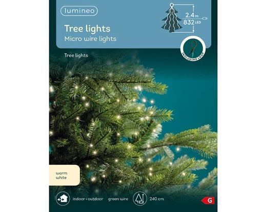 Micro  LED  tree  bunch  L240cm warm white