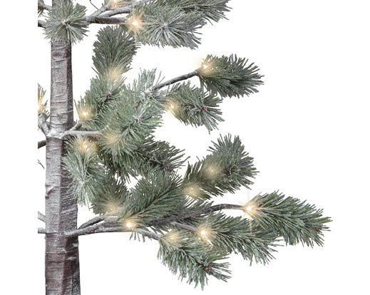 LED tree gb pvc snowy pine steady outdoor brown/warm white L.60cm x W.60cm x H.150cm