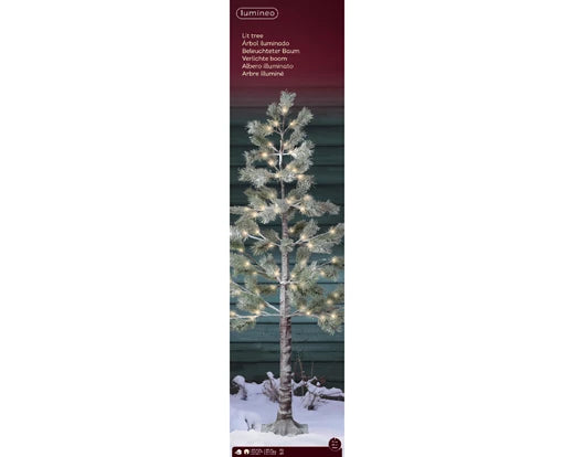 LED tree gb pvc snowy pine steady outdoor brown/warm white L.60cm x W.60cm x H.150cm