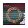 Micro LED frame light gb metal wreath steady outdoor black/classic warm L.8cm x W.58cm x H.58cm