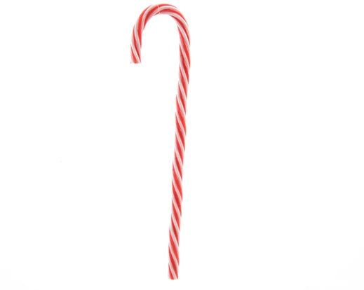 Candy stick plastic red/white L.1.1cm x W.6.5cm x H.30cm