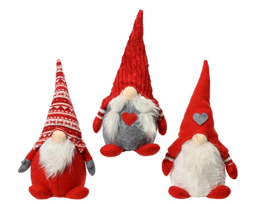 Gnome polyester  red/colour(s) L.14cm x W.12cm x H.30cm