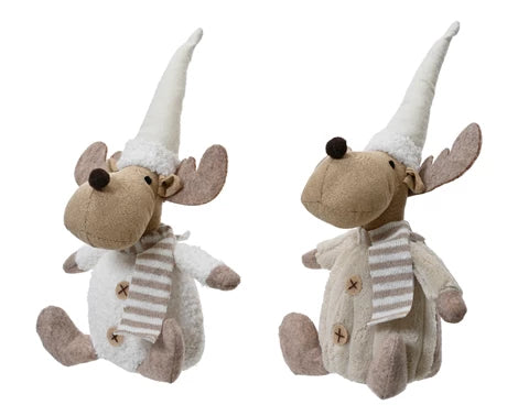 Deer polyester deer 2ass beige/colour(s) L.18cm x W.11.5cm x H.38cm