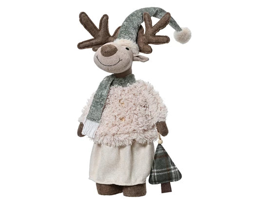 Deer polyester deer beige/colour(s) L.19cm x W.13cm x H.82cm