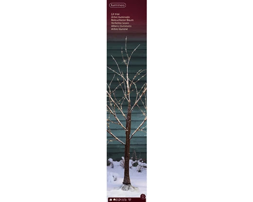 Micro LED tree gb pvc branch steady outdoor brown/warm white dia80cm x H.100cm