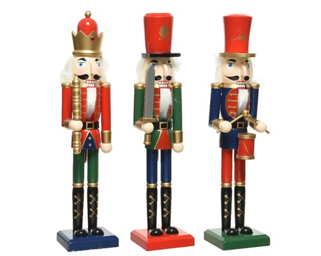 Nutcracker pinewood nutcracker multi L.16cm x W.13cm x H.92cm