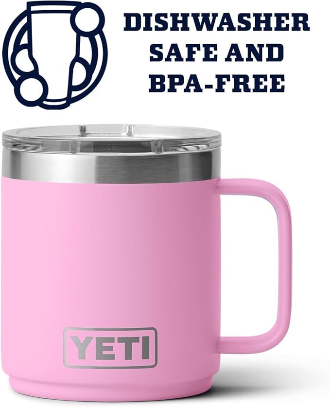 YETI RAMBLER 10 OZ MUG POWER PINK