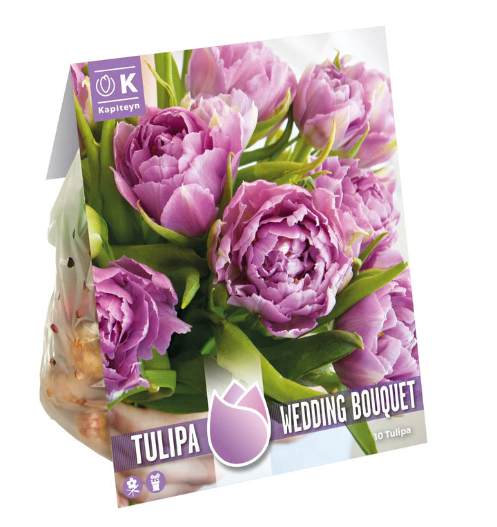 TULIPA WEDDING BOUQUET x 10