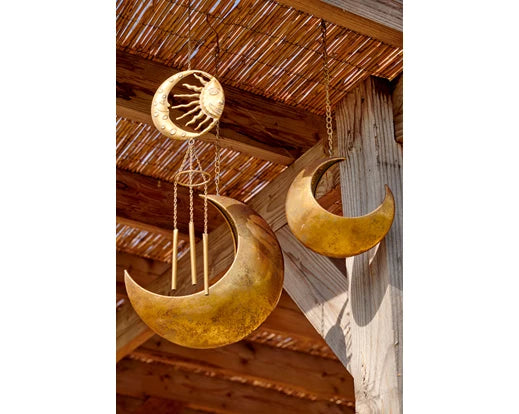 Planter iron moon gold shine moon gold L