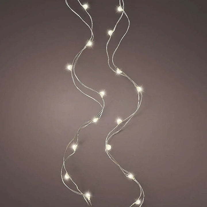 Micro LED stringlights steady BO indoor silver/warm white L.495cm