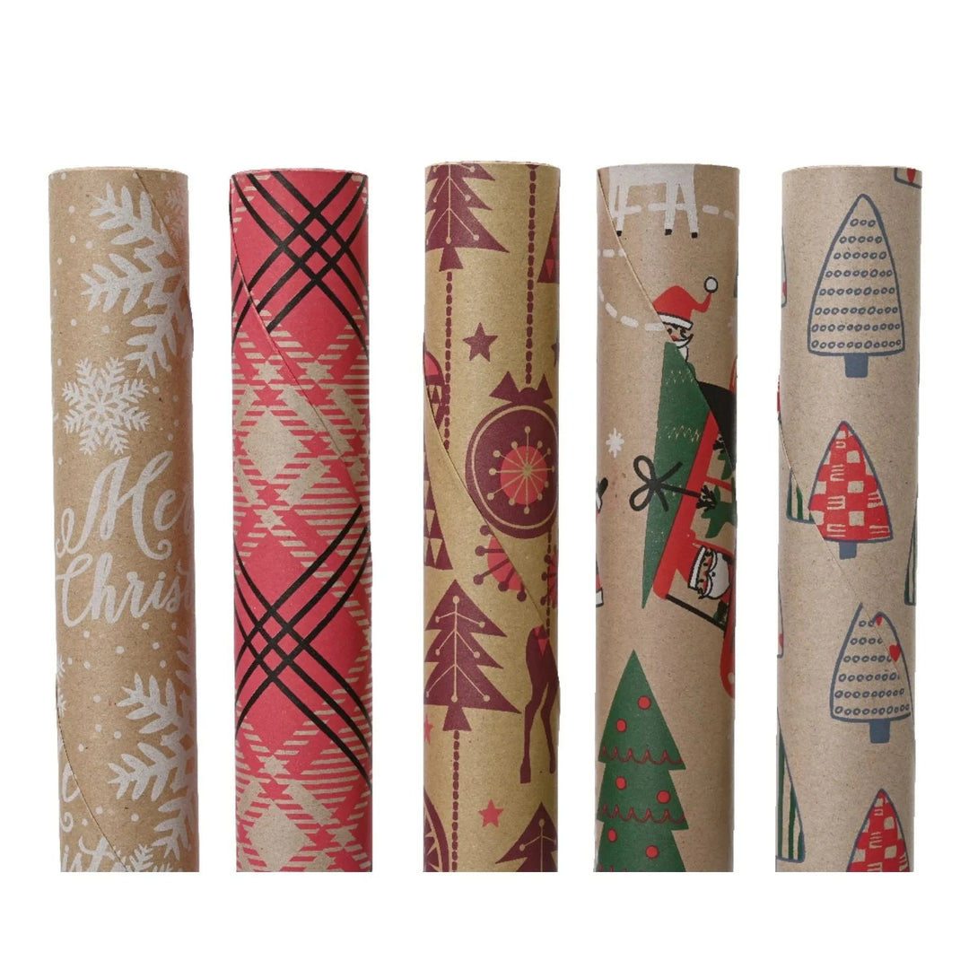 Giftwrapping paper 5ass assorted L.200cm x H.70cm