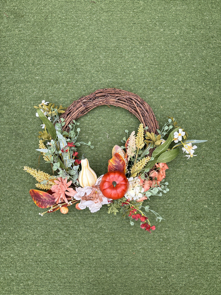 HARVEST GARDEN VINE WREATH 55CM