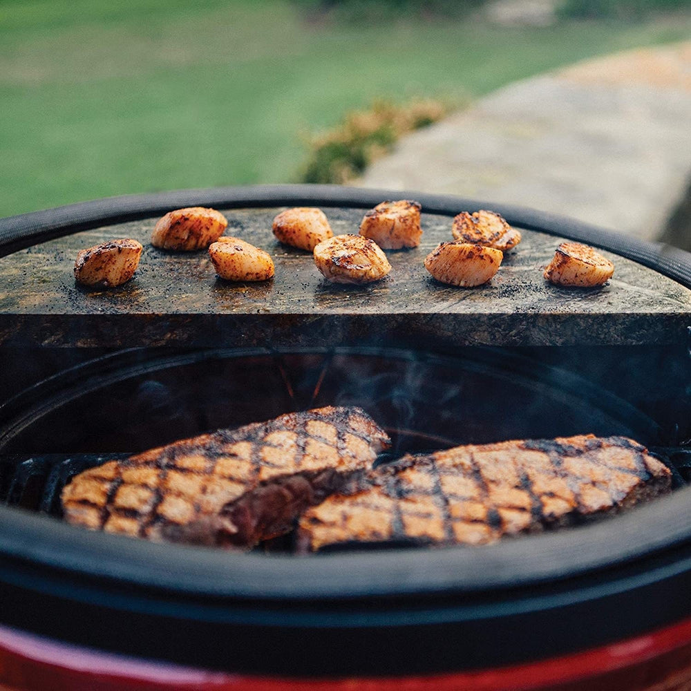 Big Joe Soapstone cooking on a Kamado BBQ