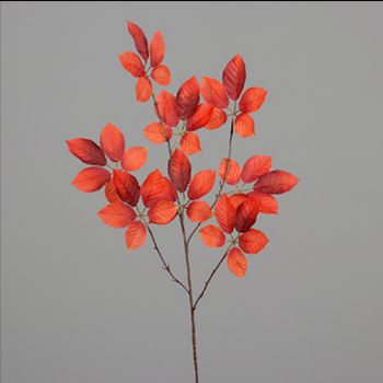 Leaf branch, 90 cm, orange