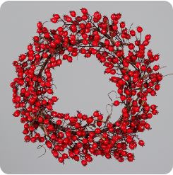 Rose hip wreath, 60 cm