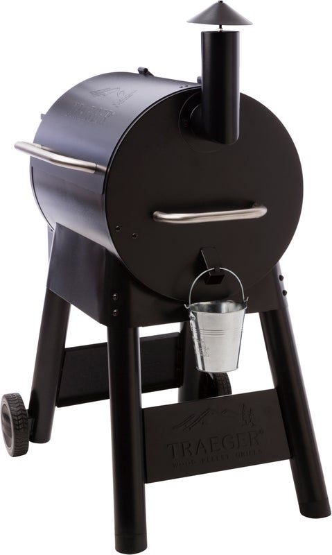 Chimney side view of the Traeger Pro 22 Barbecue