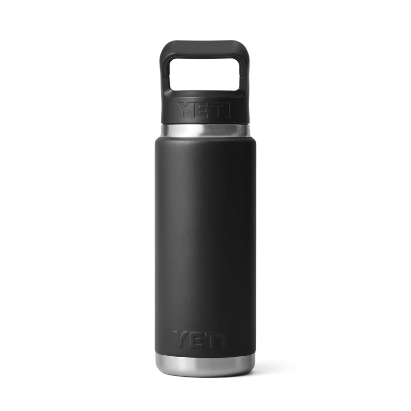 YETI RAMBLER 26 OZ STRAW BOTTLE BLACK