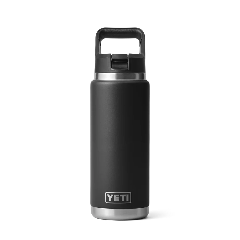 YETI RAMBLER 26 OZ STRAW BOTTLE BLACK