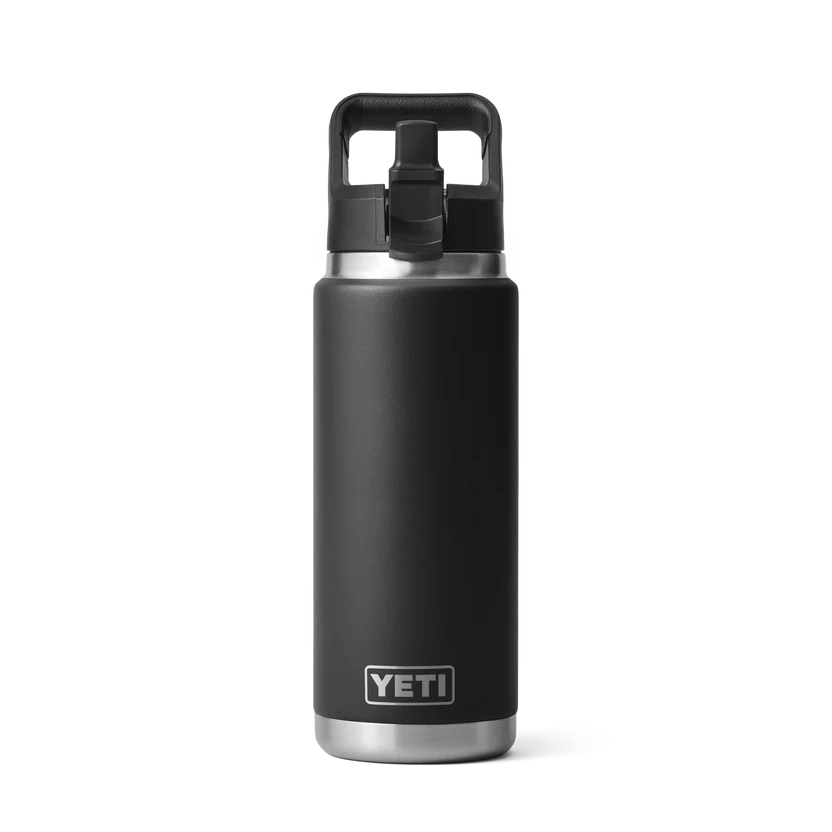 YETI RAMBLER 26 OZ STRAW BOTTLE BLACK