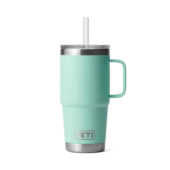 Yeti Rambler 25 OZ (739 ML) Straw Mug Seafoam