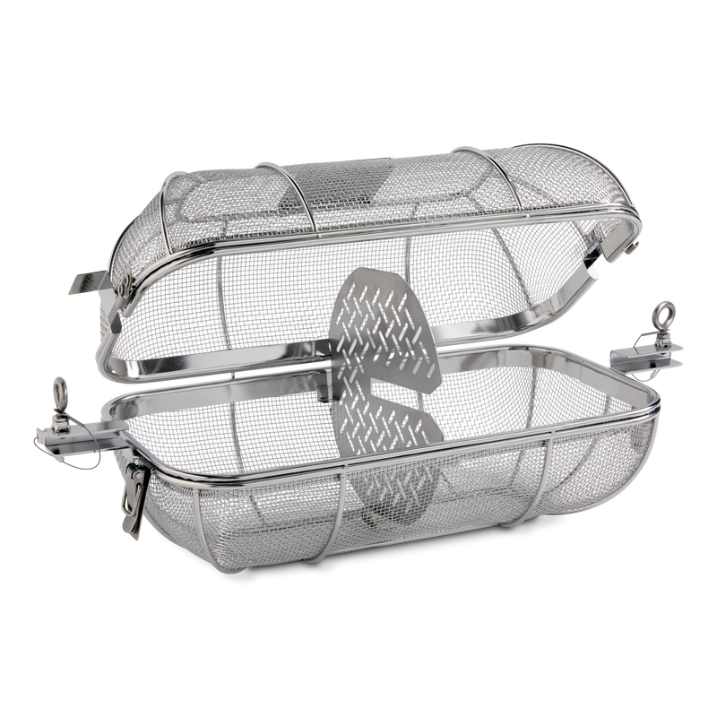 Weber Crafted Roasting Basket open view on a white background