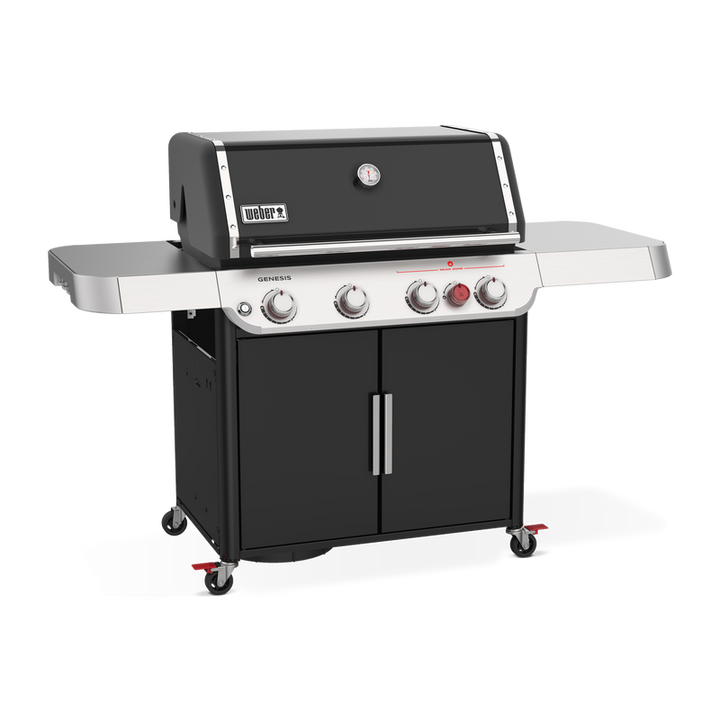 Left side view of a Weber Genesis E-425S on a white background