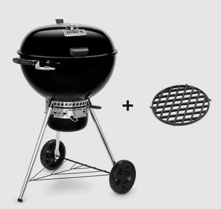 Weber Master-Touch GBS Premium E-5775 with a sear grate on a white background