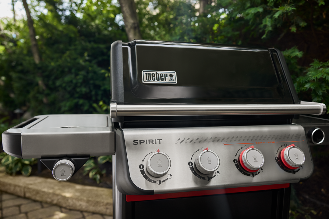 Weber Spirit EP-435 BBQ in a garden in Dublin