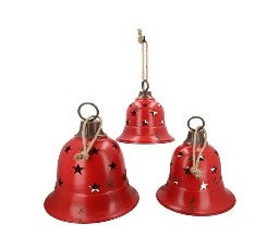 Christmas Bell Magna H30D25CM Red