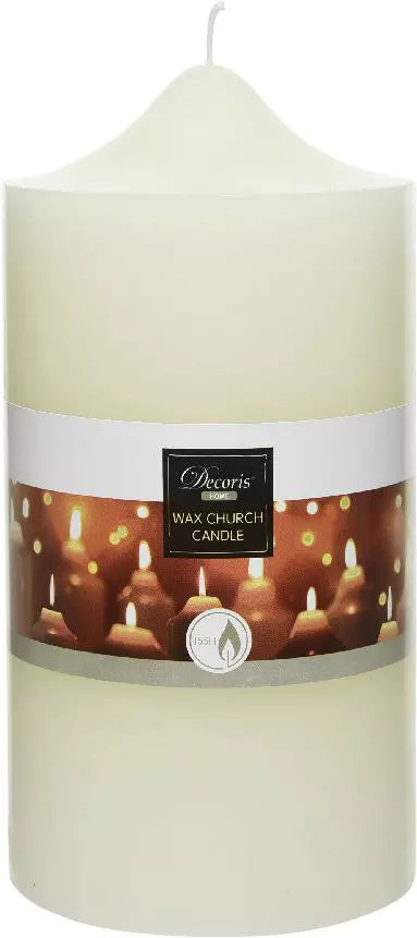 Church candle wax ivory dia10-H20cm - ivory