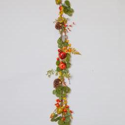 5'  Pomegranates, Apples, Pears, Cones, Berries Garland