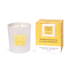 Mediterranean Citrus & Coastal Wildflow Trav Candle