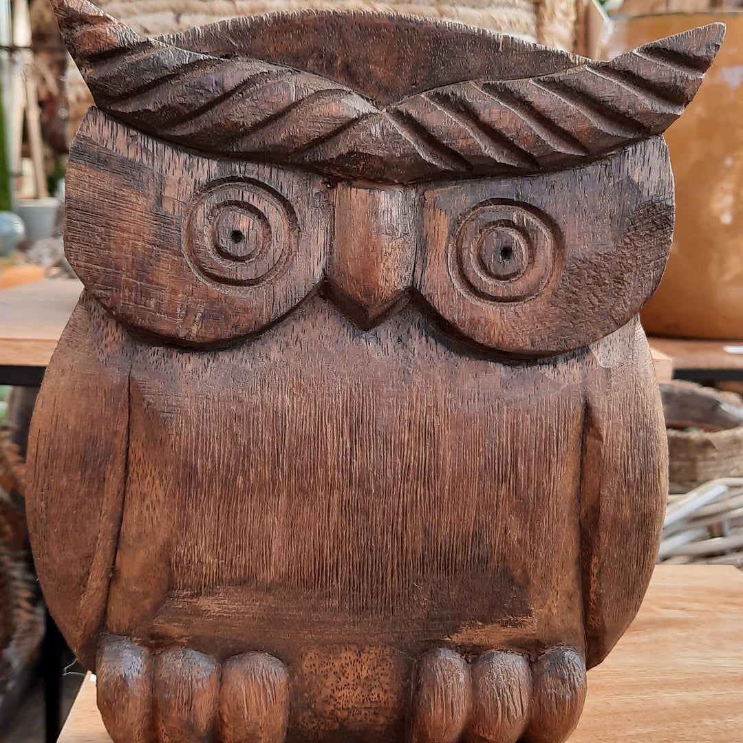 Owl Wood Dost (16.5x3.5x21cm)