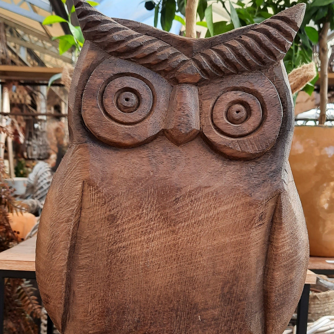 Owl Wood Dost (21x6x24.5cm)