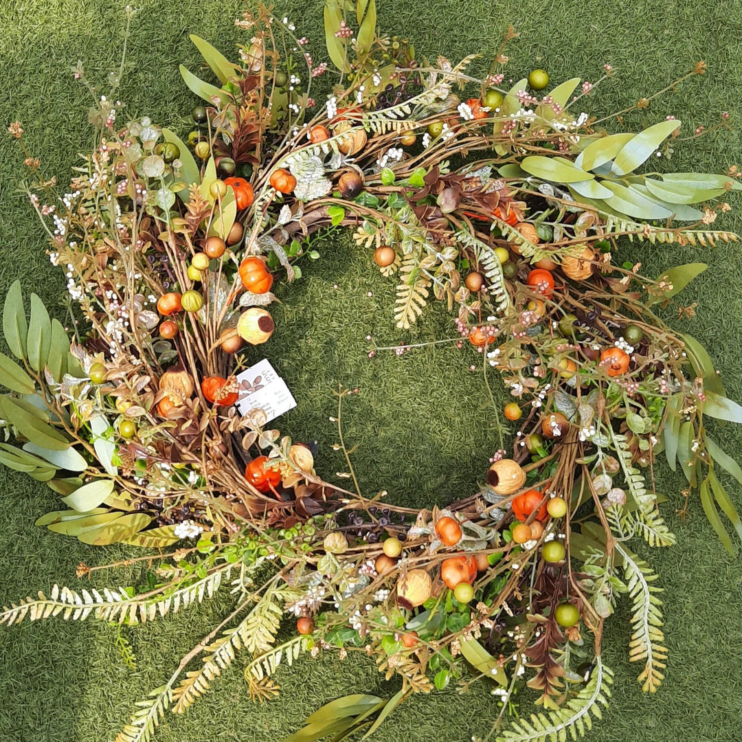 Mini Pumpkin and Berries Wreath (55 cm)