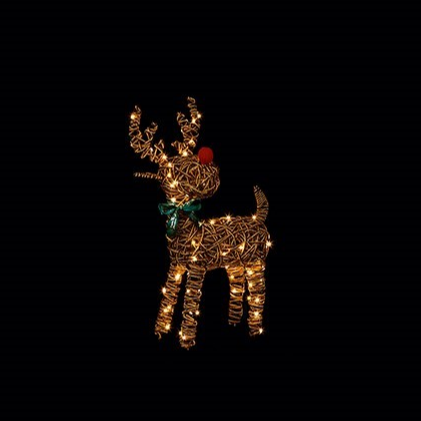 67cm M-A BO Outdoor Big Nose Reindeer w-80 Warm White LEDs