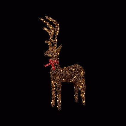 1.1m M-A BO Outdoor Standing Reindeer w-120 Warm White LEDs