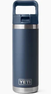 YETI RAMBLER 18OZ COLOUR STRAW BOTTLE NAVY