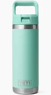 YETI RAMBLER 18OZ COLOUR STRAW BOTTLE SEAFOAM