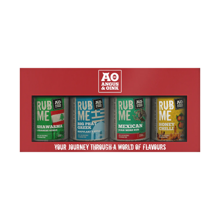 Angus & Oink Street Food Gift Pack (4x 200g BBQ Seasonings)