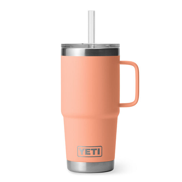 Yeti Rambler 25 OZ (739 ML) Straw Mug Lowcountry Peach