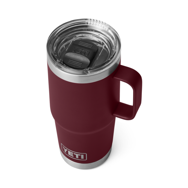 YETI RAMBLER 20 OZ TRAVEL MUG  WILD VINE RED